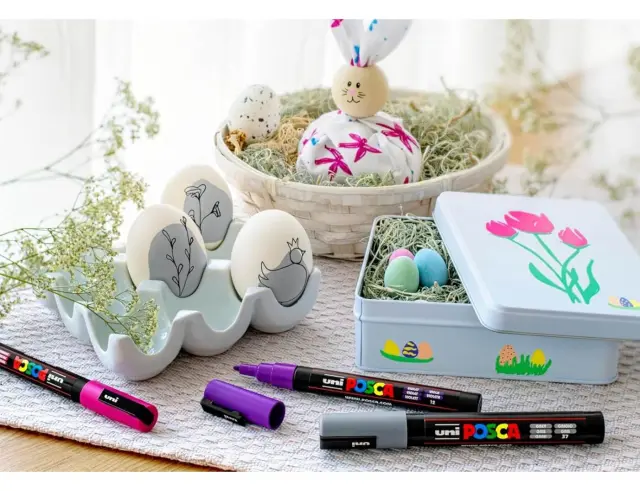 Μαρκαδόροι Posca Soft Color PC-1MR 8τεμαχίων UniPC-1MR 8P SET SOFT COLOR 3