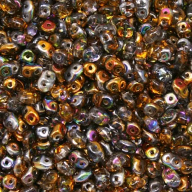 Χάντρα Superduo - Magic Orange Grey - 2.5x5mm ~7gr