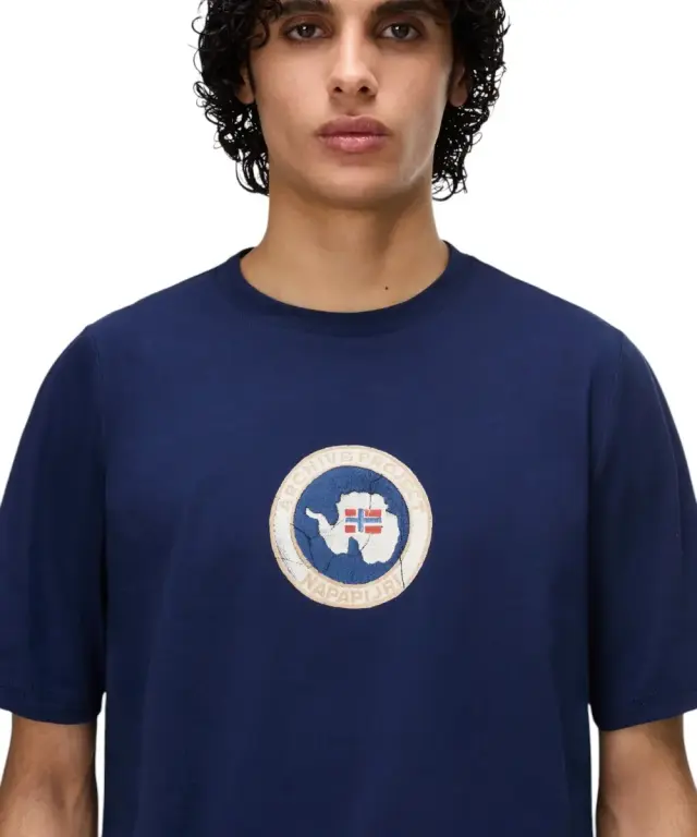 Napapijri - Ανδρικό T-shirt S-Phos SS Relaxed fit NP0A4G5A-B2Q Μπλε Σκούρο - XL 3