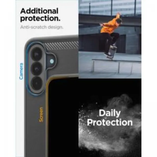 Θήκη Soft TPU Spigen Samsung Galaxy A37 5G Rugged Armor Μαύρο N70763 3