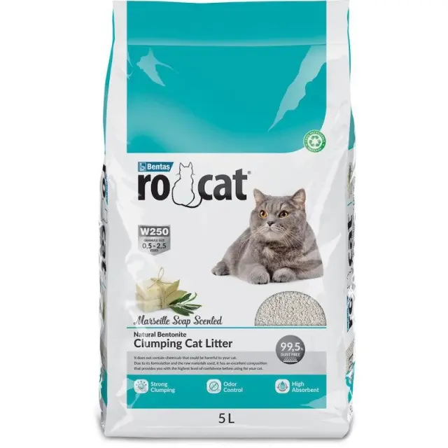 RoCat Marseille Soap Cat Litter - Άμμος Γάτας με Άρωμα Σαπούνι Μασσαλίας - 5lt
