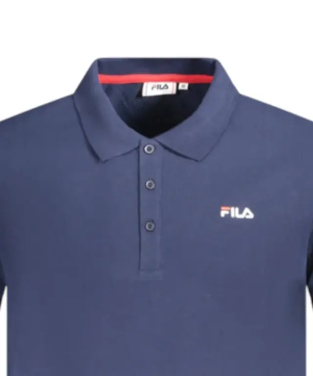 Fila - Ανδρικό Polo T-shirt Slim Fit FAM0717-50004 Μπλε Σκούρο 3