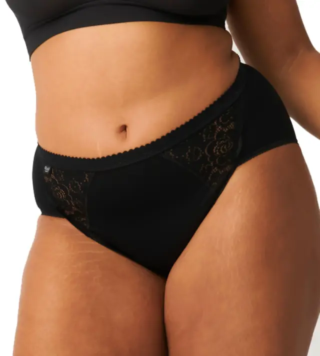 Sloggi Chic Midi σλιπάκι μαύρο 10005199-0004 2