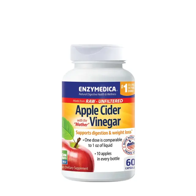 Enzymedica Apple Cider Vinegar 60 Capsules