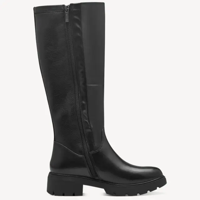 Γυναικείες Δερμάτινες Ανατομικές Μπότες Tamaris Comfort 8-85601-43 001 Μαύρες Μαύρο - 40 3