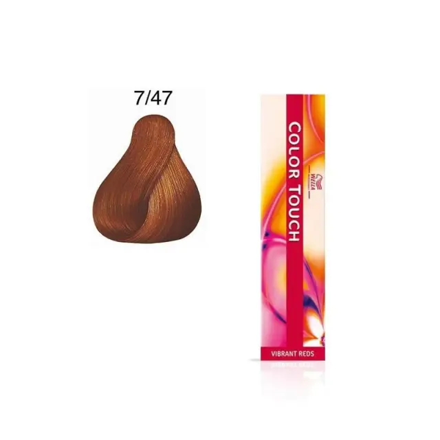 Wella Color Touch Vibrant Reds 7/47 ξανθό Κόκκινο Καφέ 60ml