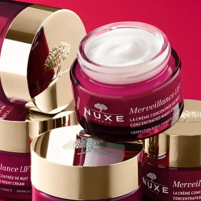 Nuxe Merveillance Expert Κρέμα Προσώπου Νυκτός για Ενυδάτωση & Αντιγήρανση με Υαλουρονικό Οξύ & Κολλαγόνο 50ml 2