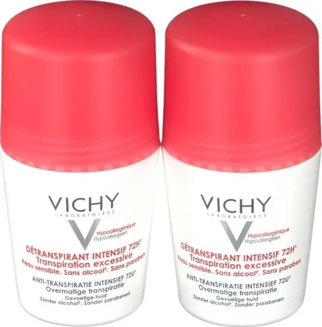 VICHY Deodorant Promo 72h Stress Resist Roll-on Αποσμητικό Κατά της Εφίδρωσης 2x50ml με -50% στο 2ο προϊόν