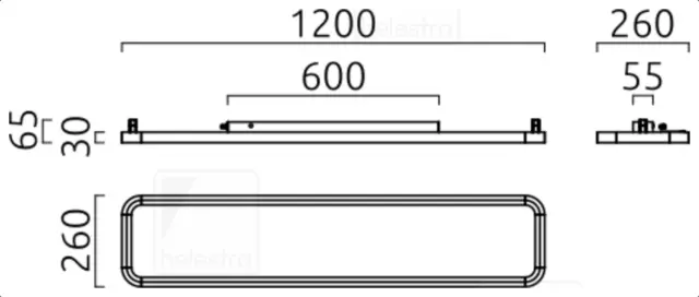 VIRTO Φωτιστικό Οροφής LED Direct / Indirect – Ultra Flat Ματ Λευκό 3000K Dimmable Άσπρο 2
