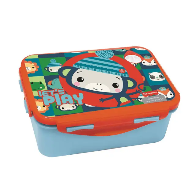 Gim Δοχείο Φαγητού (Micro) Monkey Fisher Price (571-44265) Μπλε
