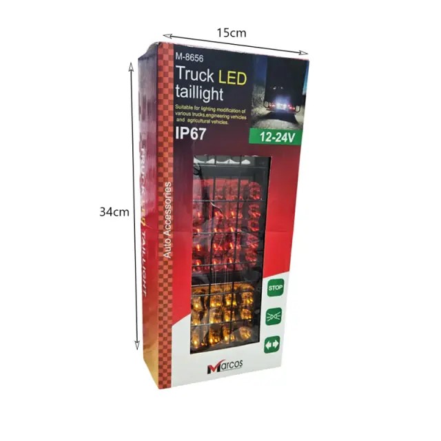 Φανάρι Πίσω LED για Φορτηγά Marcos M-8656 - Truck LED Taillight 0287003 2