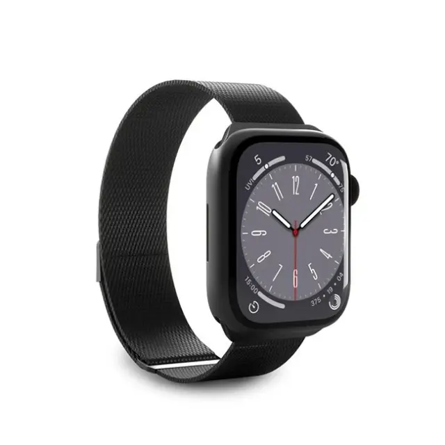 Puro Milanese Stainless Steel Apple Watch Band 38/40/41mm Black