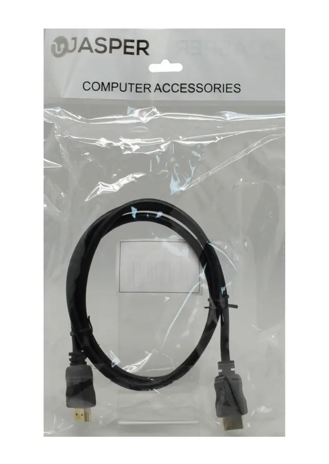 Καλώδιο σύνδεσης Jasper HDMI 1.4 A Αρσενικό σε A Αρσενικό Gold Plated Copper Μαύρο 10m 2