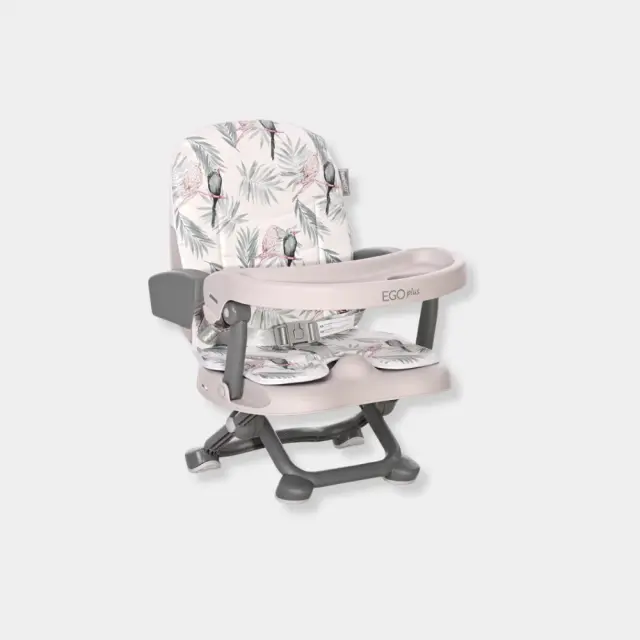 Lorelli EGO Booster Seat Φορητό Καρεκλάκι Φαγητού Gray Parrots