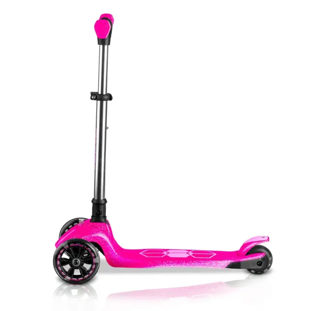 Ricokids Παιδικό Πατίνι Jelly με 3 Τροχούς Led ,Που Λάμπει στο Σκοτάδι Ροζ 3