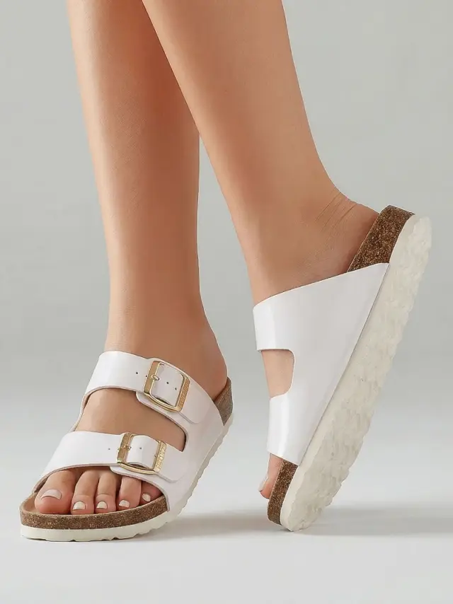 Genuins Πέδιλα Γυναικείο PETA vegan Άσπρο GEN/HAWAII VEGAN G106564 P/WHITE 2