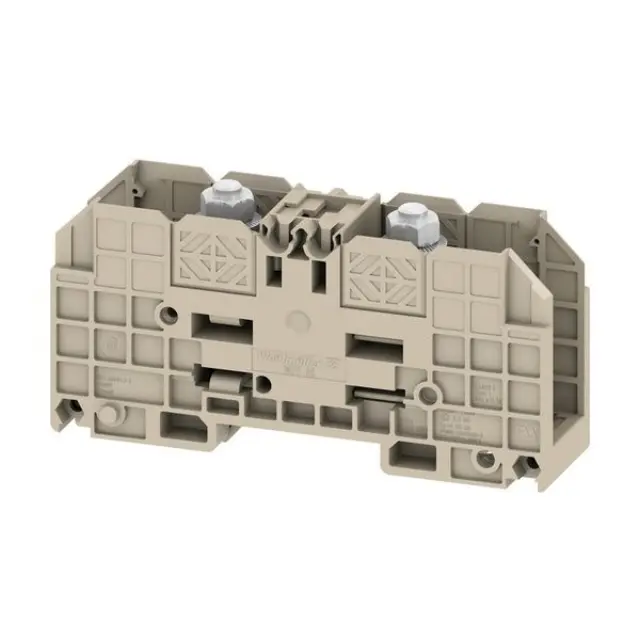 Bolt-type screw terminals, Feed-through terminal, Rated cross-section: 35 mm², Threaded stud connection, Direct mounting