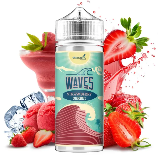 Strawberry Sorbet 30ml (120ml) - Waves by Omerta