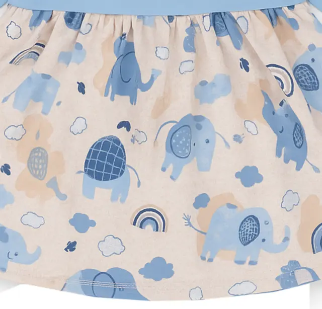 Φορεματάκι 56cm Elephants Grey Blue 5904506812288 3