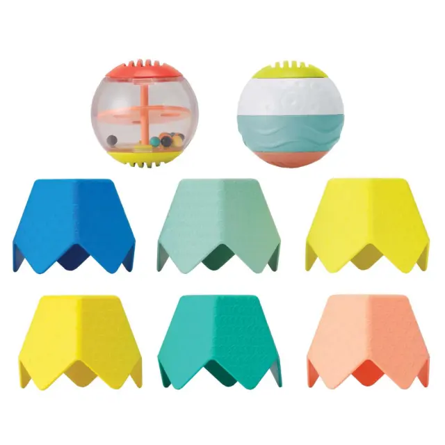 INFANTINO SENSORY STACKING CUPS & ACTIVITY BALL SET 3