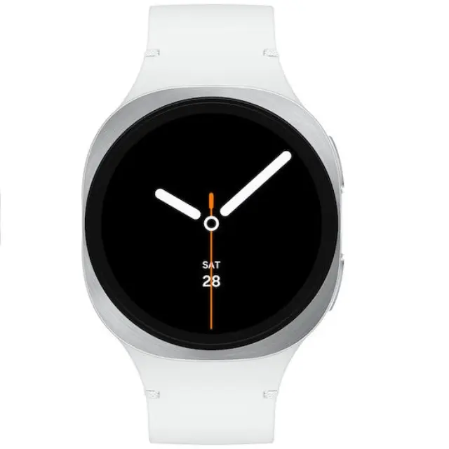 Samsung Galaxy Watch 8 3.81 cm (1.5") AMOLED 44 mm Digital 480 x 480 pixels Touchscreen Silver Wi-Fi GPS