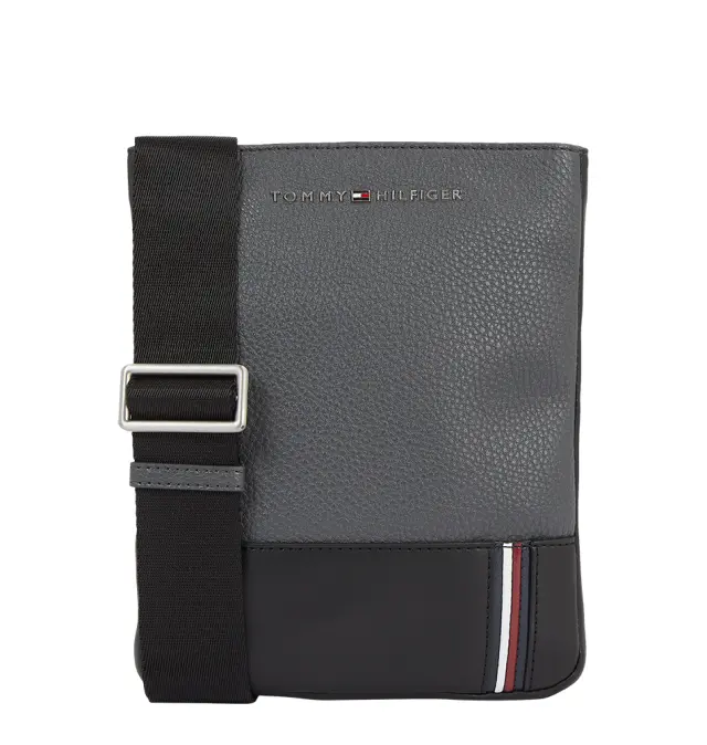 Τσάντα TOMMY HILFIGER 12450 TH Central Flat Γκρι