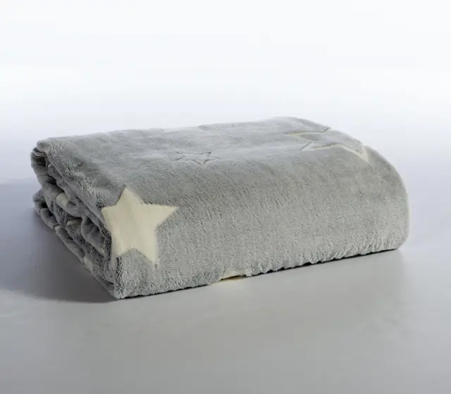 Παιδική Fleece Κουβέρτα Μονή 160Χ220 Nef-Nef Homeware Starlight Grey 3
