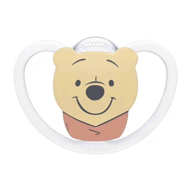 NUK Disney Winnie the Pooh Perfect Match Air Πιπίλα Σιλικόνης Μέγεθος 2, Λευκή, 1τμχ