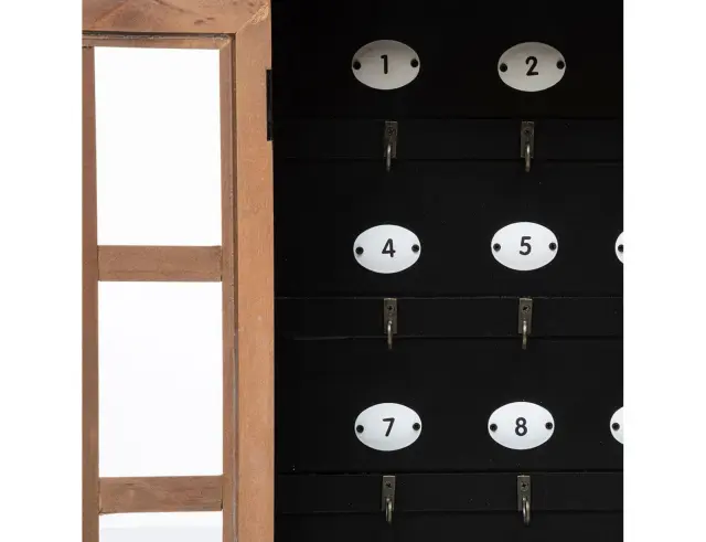 Ξύλινη Επιτοίχια Κλειδοθήκη Atmosphera Milana Key Box με 9 θέσεις και διαστάσεις 30x10x40cm 195270 3