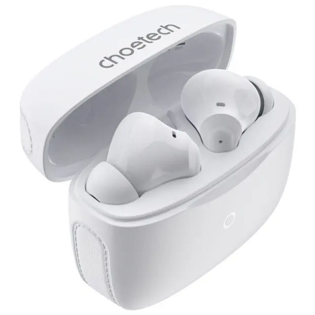 True Wireless Ακουστικά Bluetooth Choetech BH-T83 ANC+ENC Λευκό N70854