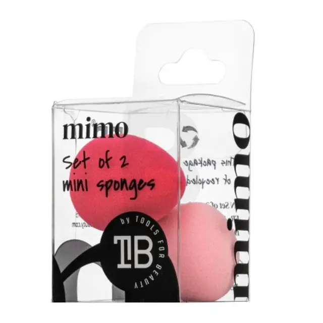 MIMO Set of 2 Mini Sponges makeup sponge - set Pink