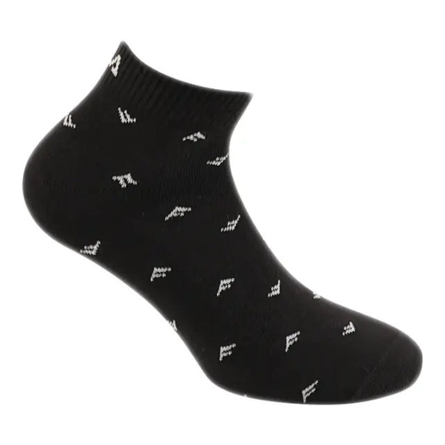 FILA Ανδρικές Κάλτσες Bamboo Quarter Plain - 3 Ζεύγη, Χρώμα Μαύρο-Γκρι-Λευκό 2