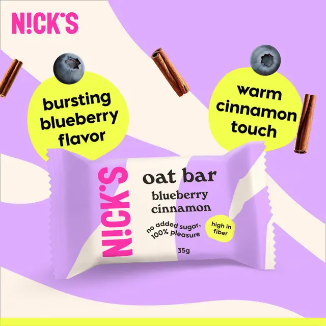Nick's Oat Bar Blueberry Cinnamon 3