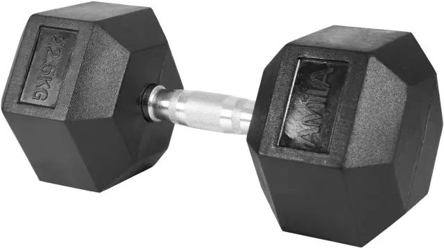 AMILA Αλτήρας Εξάγωνος Rubber Cover Class A - 22,5Kg (84544) 2