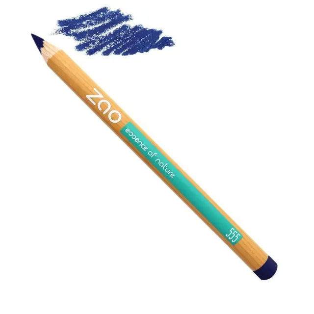 Zao Organic Multi Purpose Pencils – Βιολογικά, Vegan μολύβια ματιών/χειλιών/φρυδιών - 555 Blue