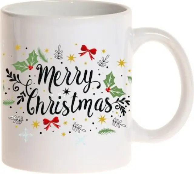 κούπα κεραμική χριστουγεννιάτικη merry christmas (κωδ. 3590)