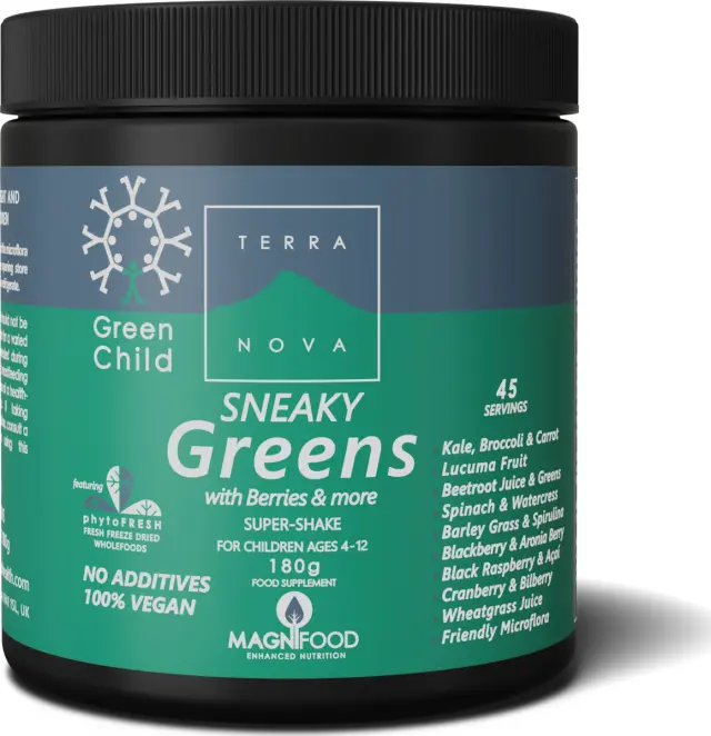 TerraNova Child Sneaky Greens Super Shake Βιταμίνη 180gr