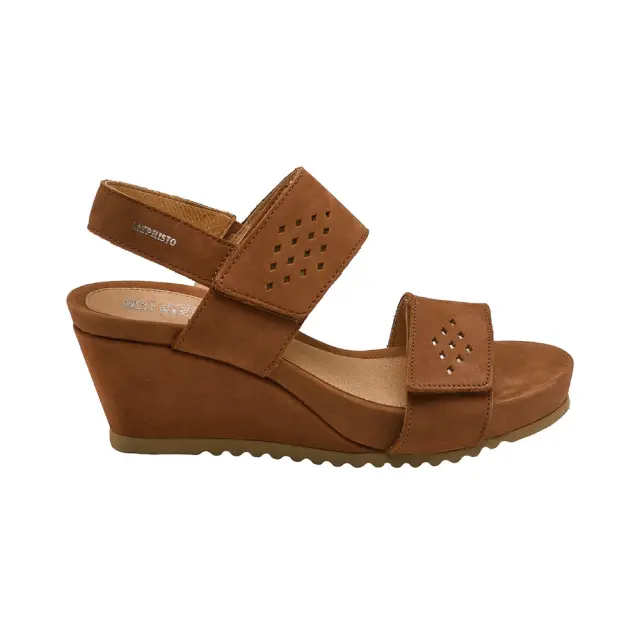 Mephisto Πλατφόρμες Γυναικείο δέρμα Nubuck Καφέ MEP/GILIE TOBACCO - 36