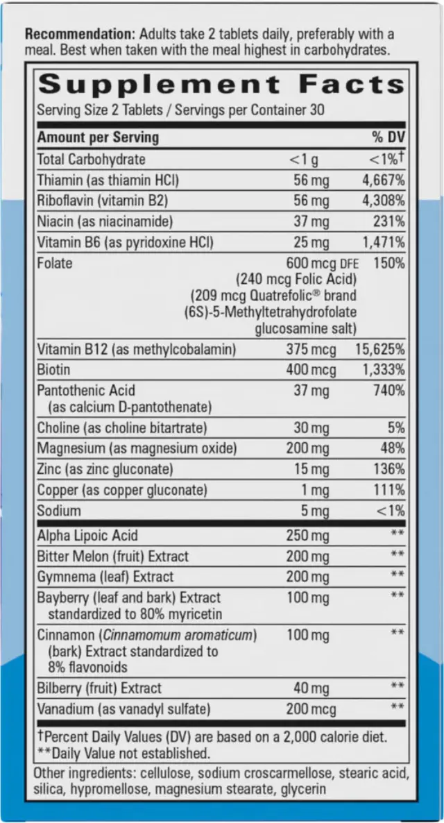 Nature's Way Blood Sugar Manager Tablets 2