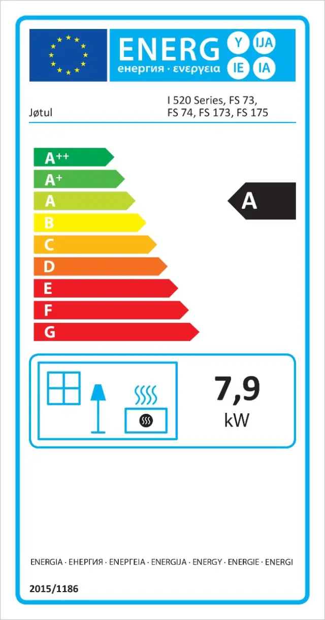 Ενεργειακό Ένθετο Τζάκι I 520 FRL - JOTUL 2