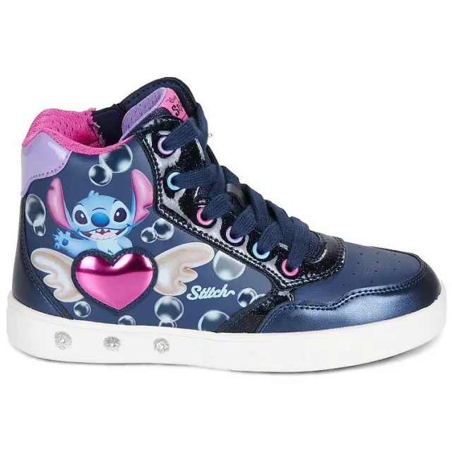 Παιδικό Παπούτσι για Κορίτσι Geox J Skylin Girl Lilo & Stitch (Μεγέθη 24-33) ΜΠΛΕ