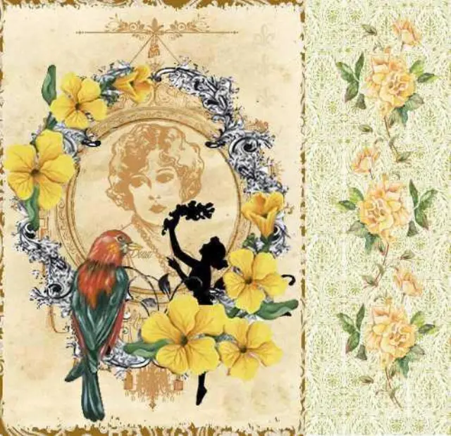 Artebella Αυτοκόλλητο Χαρτί Ντεκουπάζ Mixart Transfer 25x25cm 6044V