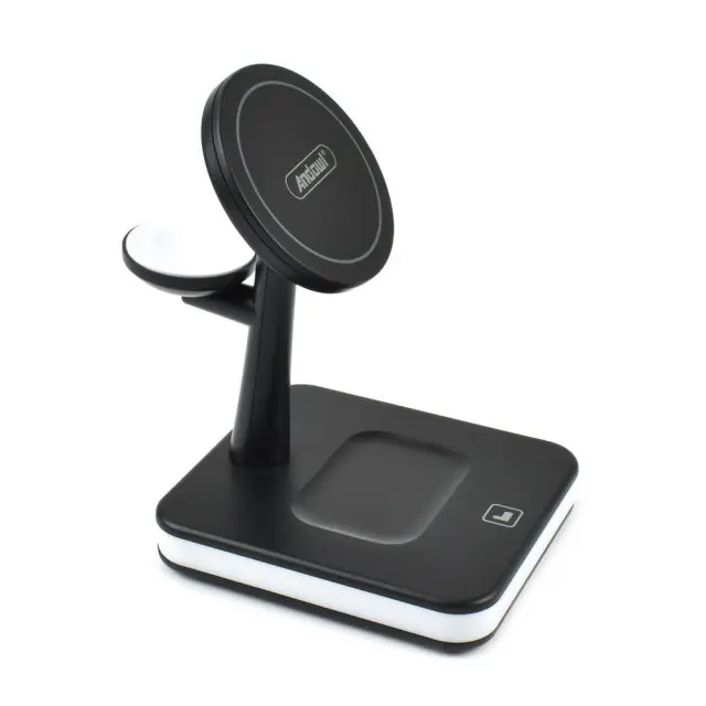 Andowl Ασύρματος Φορτιστής (Qi Pad) 25W Power Delivery / Quick Charge 3.0 Μαύρος (991)