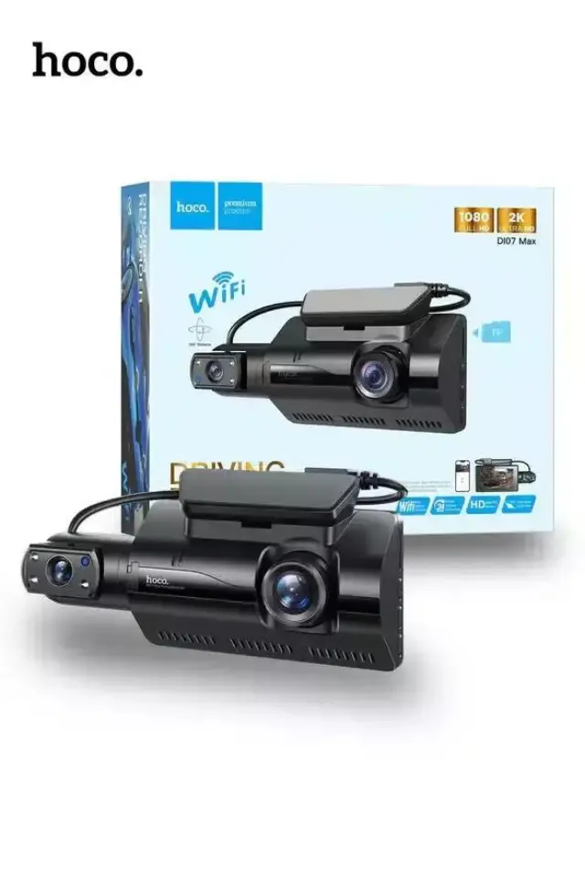 Hoco Κάμερα DVR Αυτοκινήτου WiFi για Παρμπρίζ DI07 MAX