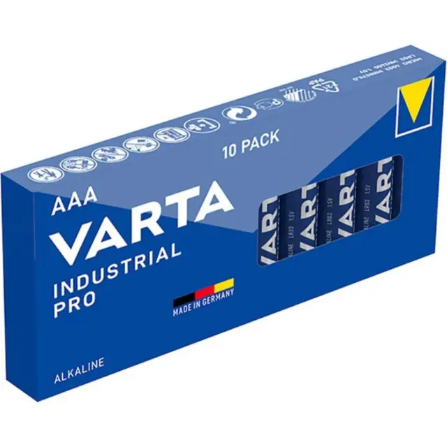Varta Industrial Pro AAA αλκαλικές μπαταρίες 1.5V 10τμχ