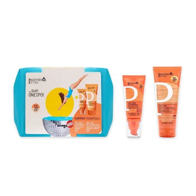 Panthenol Extra Promo Sun Care Diaphanous SPF30 Αντηλιακό Τζελ Προσώπου 50ml & Αντηλιακό Γαλάκτωμα Προσώπου-Σώματος SPF30 100ml