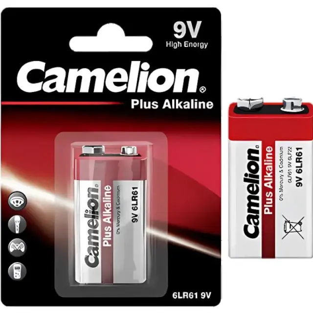 Camelion 6LR61-BP1 – Αλκαλική Μπαταρία 9V