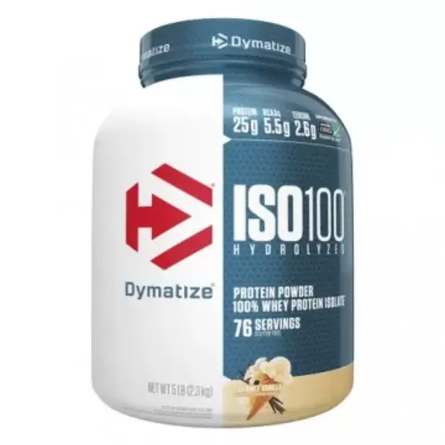 Dymatize ISO 100 Hydrolyzed Πρωτεΐνη Ορού Γάλακτος Χωρίς Γλουτένη με Γεύση Gourmet Vanilla 2.264kg