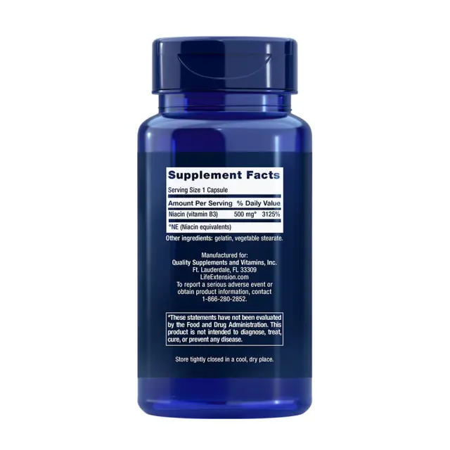 Life Extension Vitamin B3 (Niacin) 500 mg 2