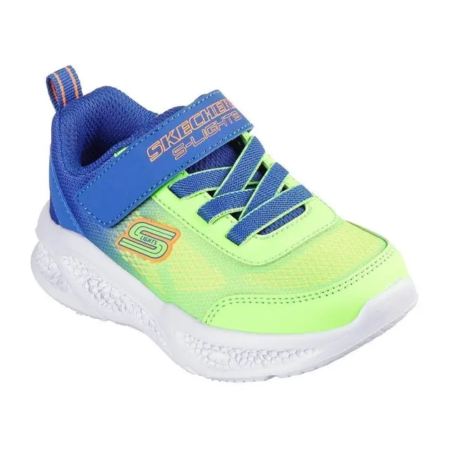 Skechers Krendox Meteor Lights (TD) (401495N-BLLM) - Μπλέ-Lime 2